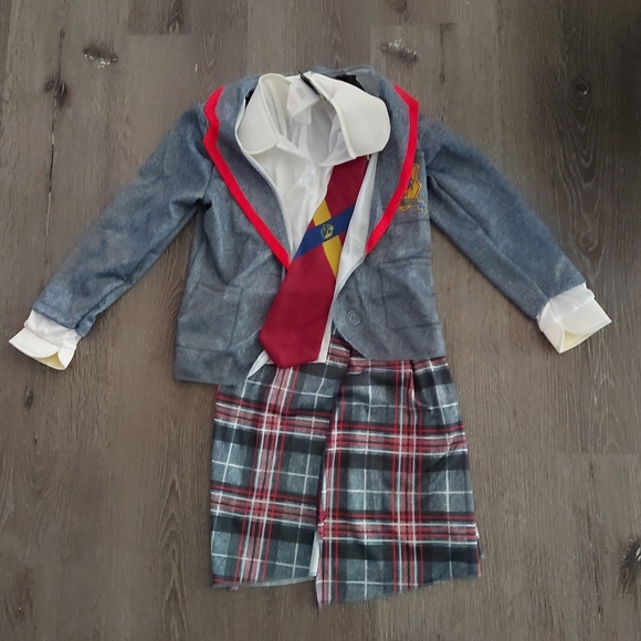 Beetlejuice Astrid Halloween Costume Cosplay Girls Small 6 Dress Schoolgirl - Picture 2 of 7